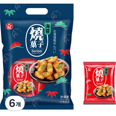 一口一口煎餅海苔味烘焙零食8p, 200g, 6個