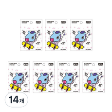 라인프렌즈 BT21 클리어데코스티커, 망, 14개