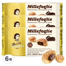 MATILDE VICENZI 維西尼 Mille Foglie 薄酥巧克力奶油泡芙, 6個, 100g