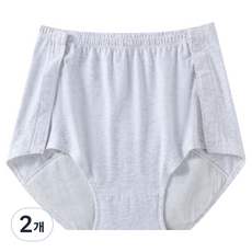 KOVIRA 노인용 방수 팬티 그레이, XXL, 2개, 1개입