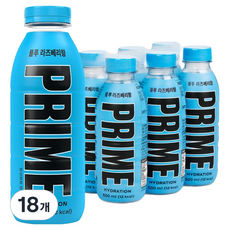 드링크프라임 하이드레이션 블루라즈베리향, 18개, 500ml