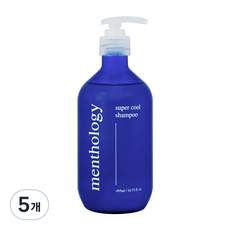 멘톨로지 슈퍼 샴푸, 495ml, 5개