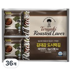 김대감 데리야끼 도시락김, 4g, 36개