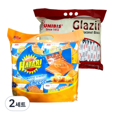 Hatari Malquist 餅乾奶酪味 120g x 6p + 釉面黃油椰子餅乾 10.5gx 40p 套裝, 2組