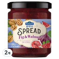 歐洲 Fontana 無花果核桃抹醬, 280g, 2個