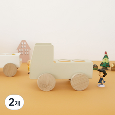 LIVING HAPPY 四角形省電型多功能延長線整理用卡車, 淺褐色, 2個