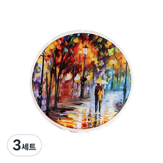 명화 콘택트 렌즈케이스 + 렌즈액 통 + 렌즈 집게 2p 세트, 노래의비, 3세트