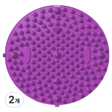 원형 발바닥 지압 매트, 2개, 퍼플