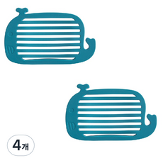 Dahaeyu Dining 可愛矽膠肥皂收納盒 鯨魚造型, 48g, 4個