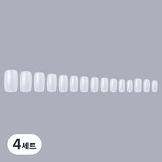 비앙티노 말랑이 소프트 커브 투명 젤네일 팁 25BRS287 240p 세트, 4세트, No6