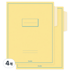 Walgadaks Boldism A4文件夾, 黃色, 4個
