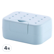 THE ZAKKA 肥皂盒, 淺藍, 4個