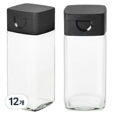 경성 사각 양념 유리병, 100ml, 12개