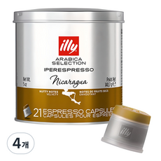 일리 아라비카 셀렉션 니카라과 캡슐커피, 6.7g, 21개입, 4개