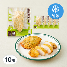 한끼통살 현미 크리스피 닭가슴살 땡초바사삭 (냉동), 90g, 10개, 1개입