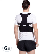 나음다름 성인 자세 밴드 블랙, 6개