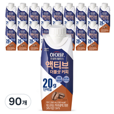 하이뮨 프로틴 밸런스 액티브 더블샷 커피 드링크믹스 RTD, 250ml, 90개