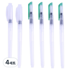 펜시픽 일러스트 캘리그라피 워터 브러쉬펜 6종 세트, 4세트, 173mm