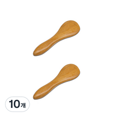 리빙플로우 샌달 우드 스크래핑 보드 나무 전신 얼굴 마사지기 I, 10개