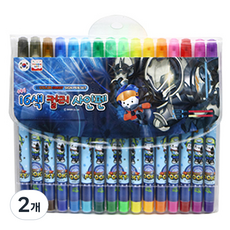 YOUNG ART 16色彩色筆 男孩用, 混合顏色, 2個