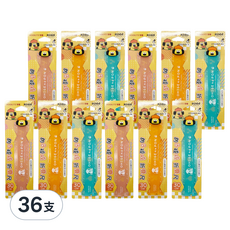 PENROTE 筆樂 胡子碰碰 折疊尺 30cm, 黃色 + 綠色 + 粉色, 36支