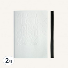 시그니처 구텐베르크 노트북, 헬베티카(화이트) A5, 2개