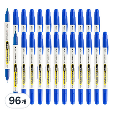 Lineplus 雙頭油性筆, 藍色, 96個