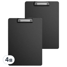 文件平板夾 一般款 A4, 4本, 顏色隨機