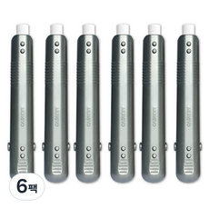 MUNGYO 夾式磁吸多功能粉筆夾, 銀色, 36個