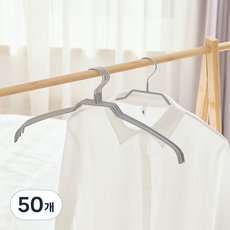 Back to Basics 時尚纖薄男士衣架, 50個, 灰色