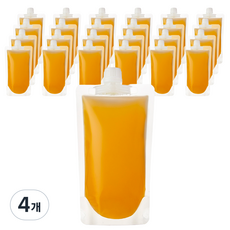 코멧 투명 스파우트 음료 파우치 200 mL, 입구지름 15mm, 25개입, 4개