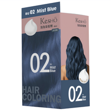 KeSHO 泡泡染髮劑, 1個, 霧藍