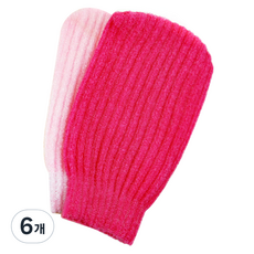 ARUA 優質淋浴手套，連指手套型, 隨機出貨, 6個, 1雙