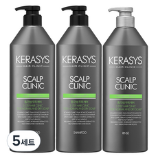 케라시스 두피 클리닉 샴푸 750 ml 2p + 린스 750 ml 헤어세트, 5세트