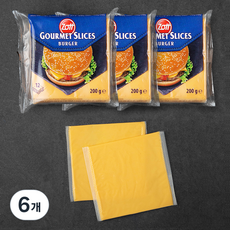 조트 버거 12 슬라이스치즈, 200g, 1개입, 6개