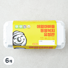 애월아빠들 동물복지 인증 유정란 500g, 6개, 10구