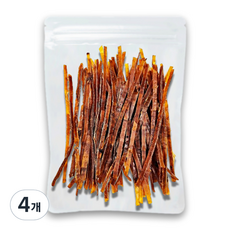 바다모아 국내가공 껍질벗긴 누드 참오징어, 100g, 4개