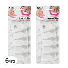 에이부 쏙오프 토우 클립, 반투명, 6개