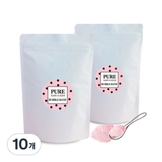 아르비앙 퓨어 버블바스 입욕파우더 리필 보들보들 스윗로즈, 320g, 10개