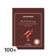 COCOPHARM 에센스 마스크팩 플러스 홍삼 25g, 100개, 1개입
