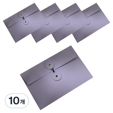 微笑 紙質文件檔案收納袋 11.3 x 16.8 cm, 紫色, 10個