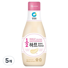 청정원 하프칼로리 마요네즈, 5개, 485g