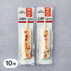 고래사어묵 고래바 구운새우, 65g, 10개