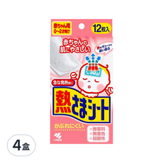 KOBAYASHI 小林製藥 嬰兒用退熱貼, 12片, 4盒