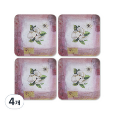 浴室防滑貼紙 水仙花, 4個, 混合色