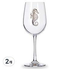 퀸스주얼 해마 와인잔 스템포함, 2개