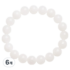KODACHIEF 白色玉石手鍊 12mm, 6個
