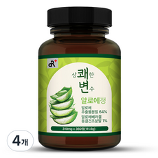 두리농산 상쾌한 변수 알로에정, 4개, 111.6g