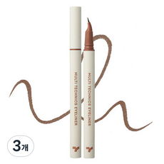 토니모리 아이톤 멀티 테크닉스 아이라이너 0.6g, 3개, 04애쉬브라운