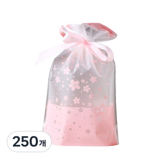 Maket Gamseong 束口袋包裝袋, 櫻花, 250個